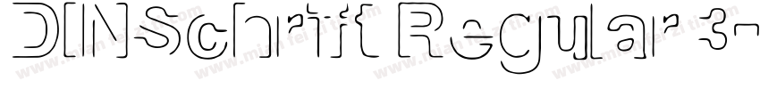 DINSchrift Regular 3字体转换